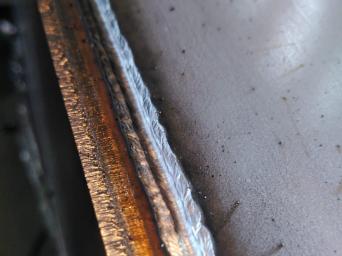 Laser welding of 10 mm stainless steel Laser welding of 10 mm stainless steel