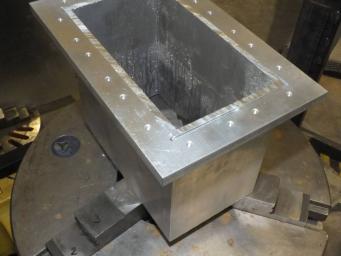 Laser welding of a pressure chamber Laser welding of a pressure chamber