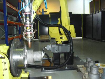 Orbitální laserové navařování. Robot a polohovadlo FANUC Orbitální laserové navařování. Robot a polohovadlo FANUC