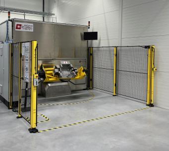 Robotické laserové pracoviště pro technologii svařování komponent pro tepelné čerpadla Robotické laserové pracoviště pro technologii svařování komponent pro tepelné čerpadla