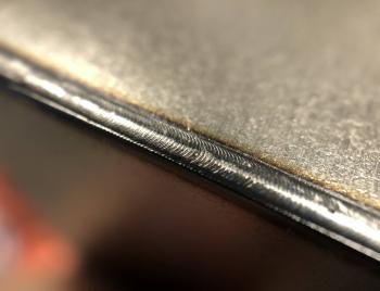 Laser butt welding without protective atmosphere.