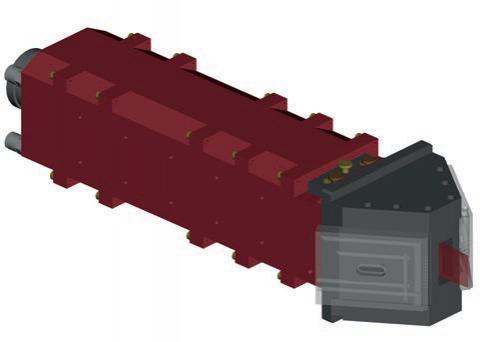 Laser cladding head with rectangular spot Laser cladding head with rectangular spot