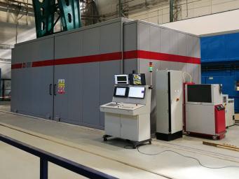 Safety covering of power laser workplace Safety covering of power laser workplace