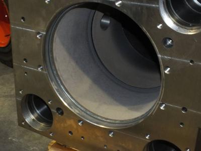 Laseraufschweißen des Werkzeugschiebers Laseraufschweißen des Werkzeugschiebers