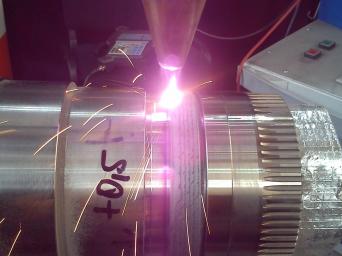 Orbitales Stellite-Laseraufschweißen. Laseraufschweißen. Erhöhung der Widerstandsfähigkeit der Funktionsflächen. Orbitales Stellite-Laseraufschweißen. Laseraufschweißen. Erhöhung der Widerstandsfähigkeit der Funktionsflächen.